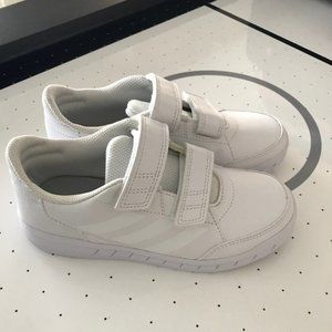 ADIDAS, GIRL, White Sneakers, Size 1 (EU 32) Never worn!